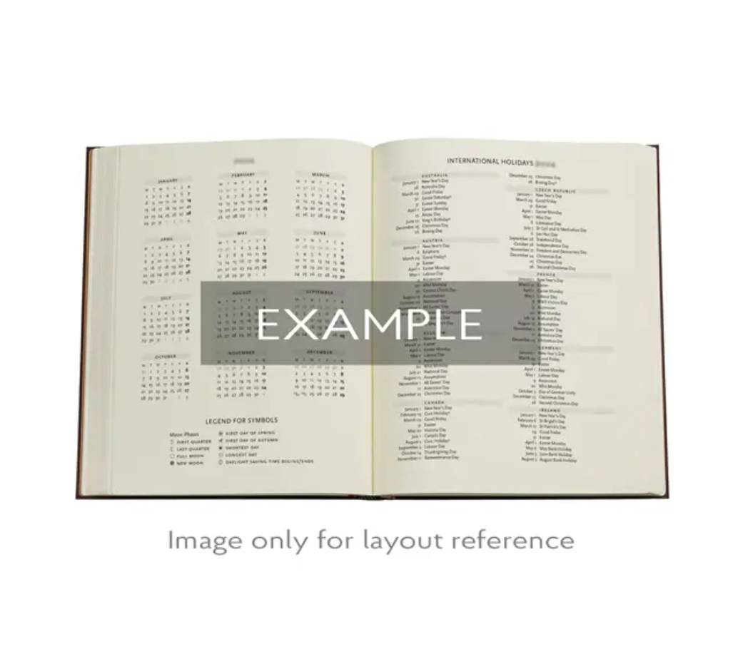 2026 Diamond Jubilee, Ultra, Horizontal, Hardcover Weekly Diary