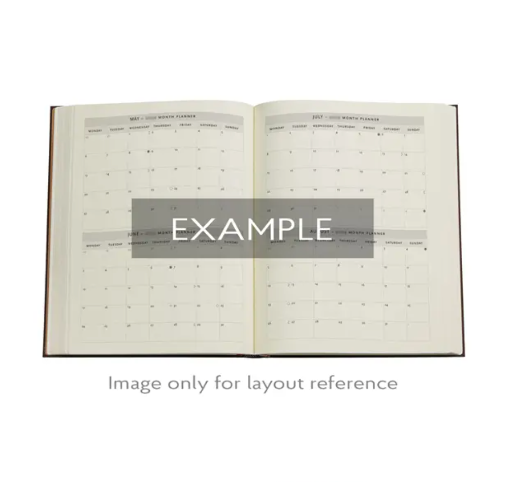2026 Diamond Jubilee, Ultra, Verso, Hardcover Weekly Diary