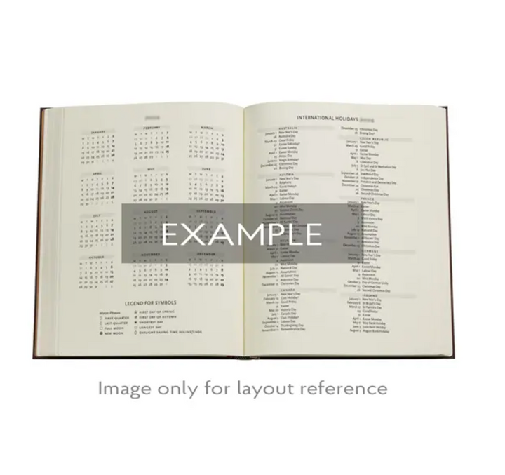 2026 Diamond Jubilee, Ultra, Verso, Hardcover Weekly Diary