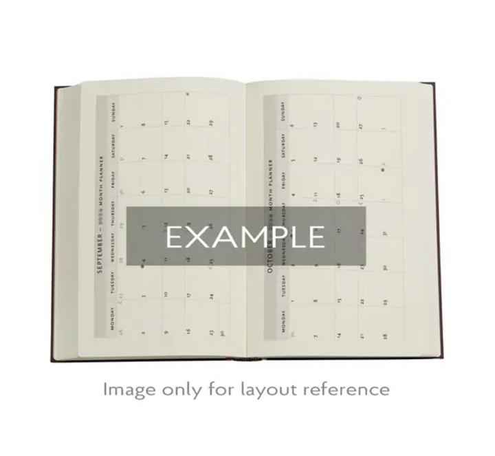 2026 Fiammetta, Midi, Horizontal, Hardcover Weekly Diary