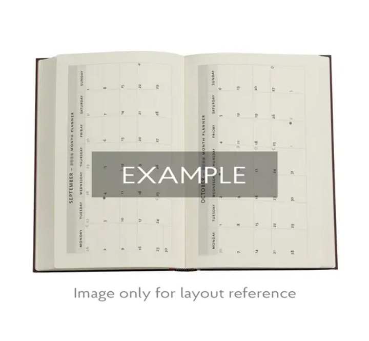 2026 Fiammetta, Midi, Horizontal, Hardcover Weekly Diary
