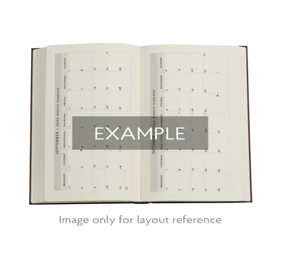 2026 Fiammetta, Midi, Verso, Hardcover Weekly Diary