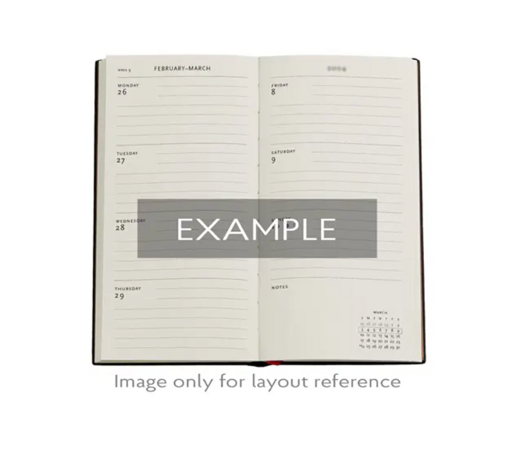 2026 Gaudi's Sun, Slim, Horizontal, Hardcover Weekly Diary