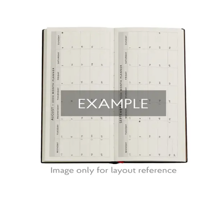2026 Gaudi's Sun, Slim, Horizontal, Hardcover Weekly Diary