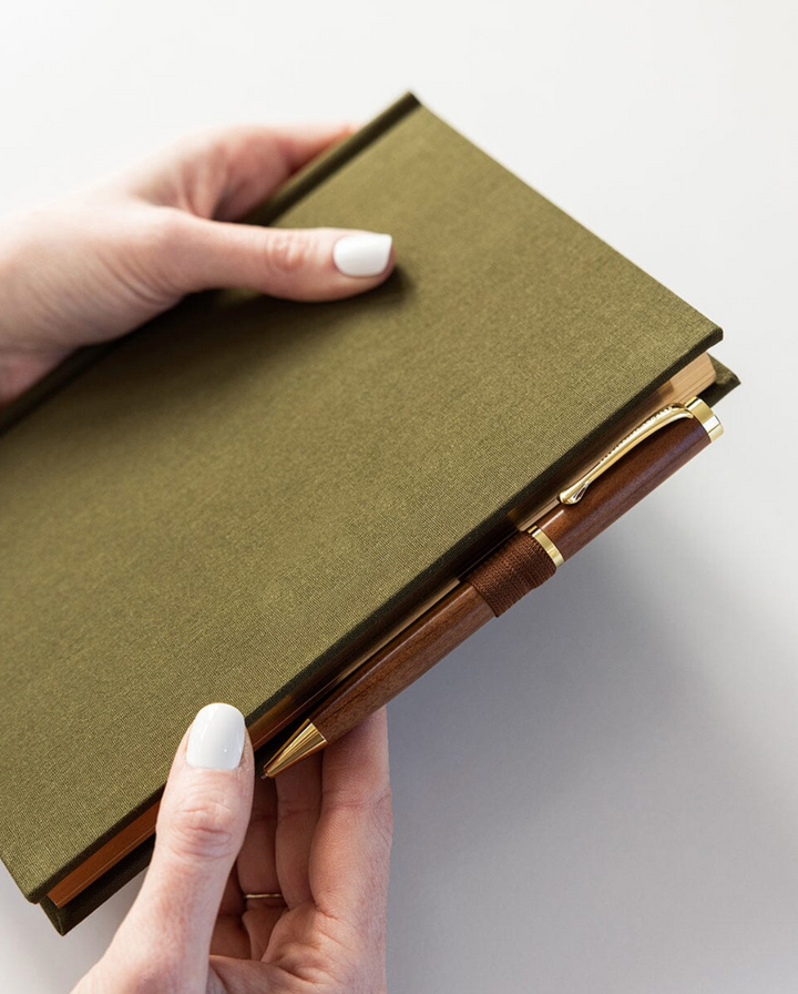 Bespoke Adhesive Rectangle Pen Loop - Espresso