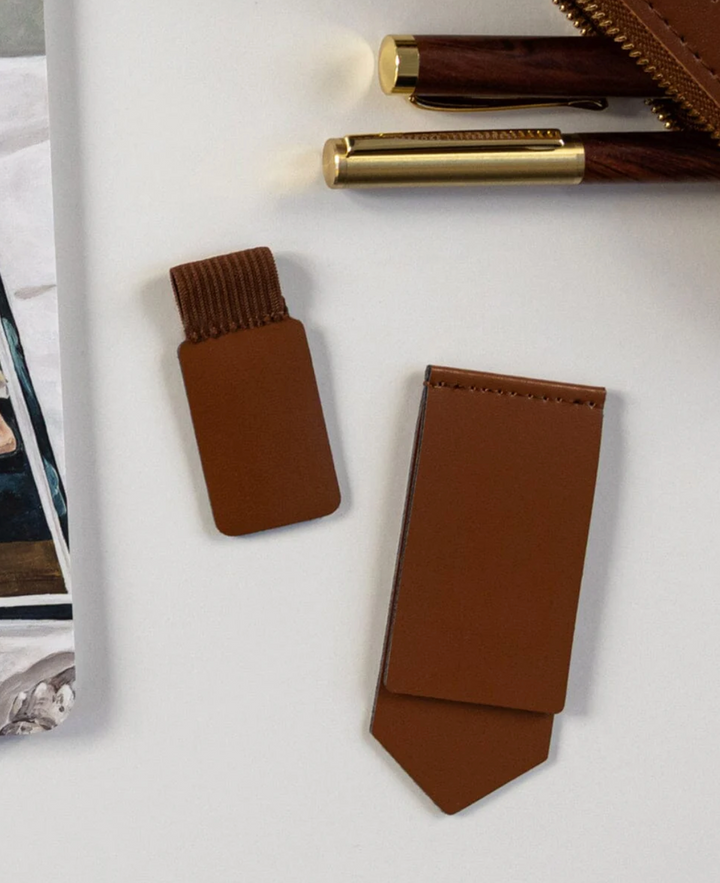 Bespoke Adhesive Rectangle Pen Loop - Espresso