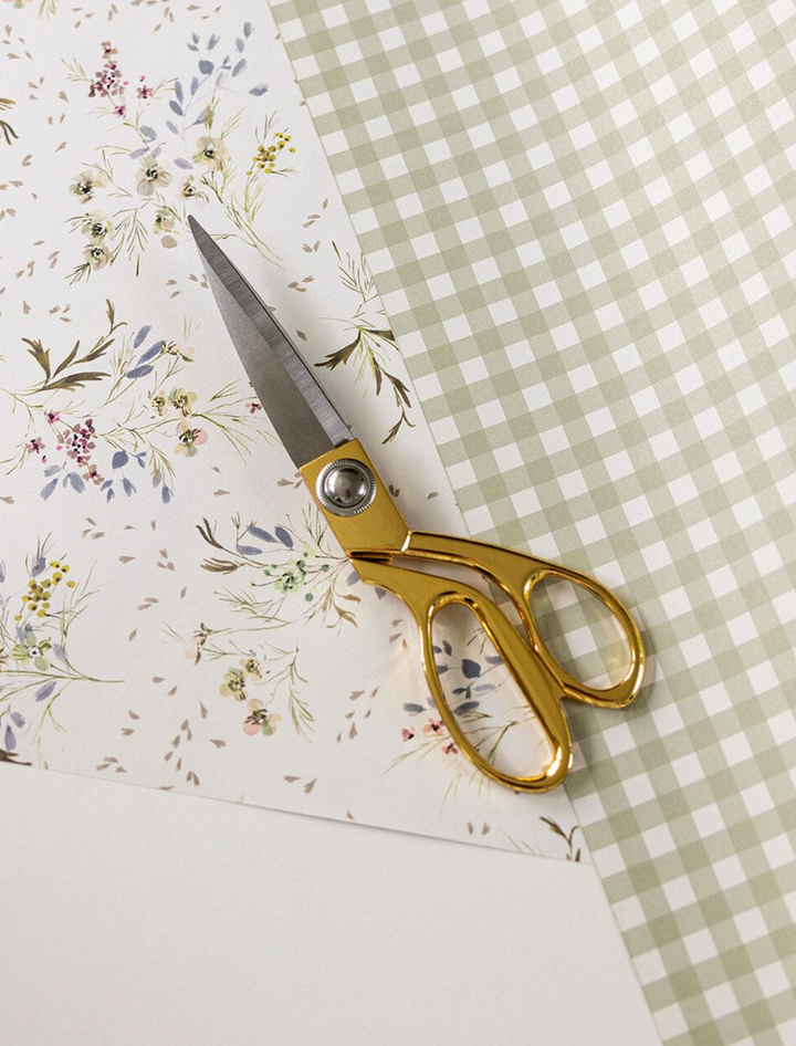 Bespoke Traditional Crafting scissors - Gold Medium