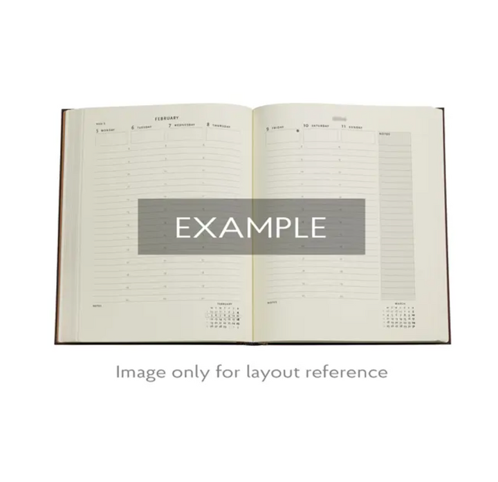 2026 Michelangelo, Ultra, Vertical, Hardcover Weekly Diary