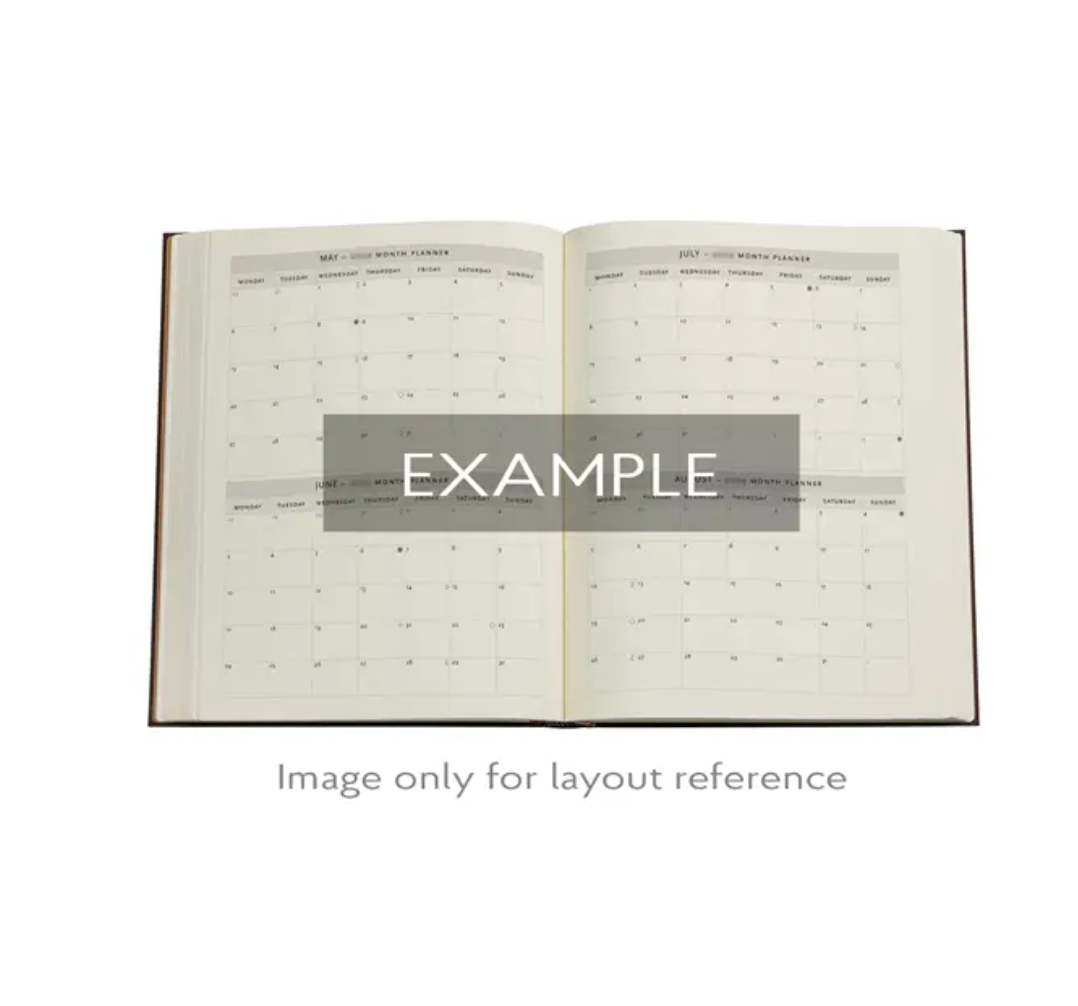 2026 Michelangelo, Ultra, Vertical, Hardcover Weekly Diary