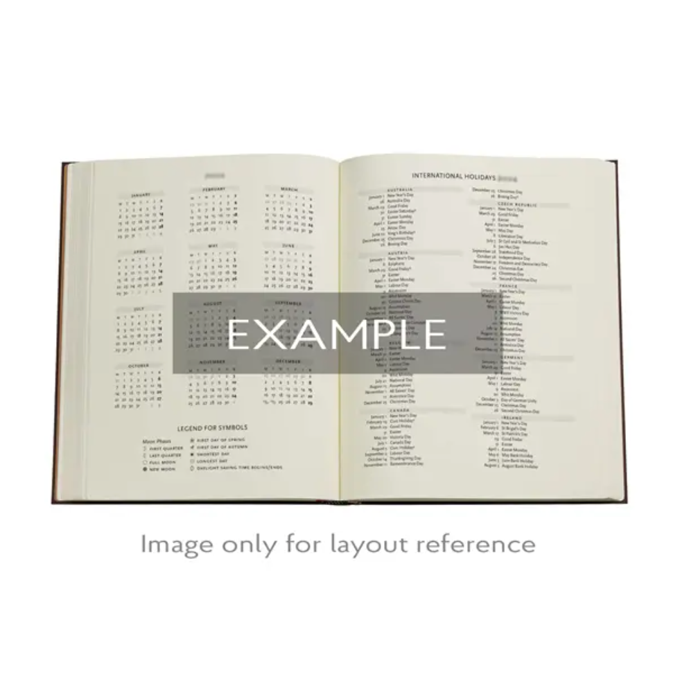 2026 Michelangelo, Ultra, Vertical, Hardcover Weekly Diary