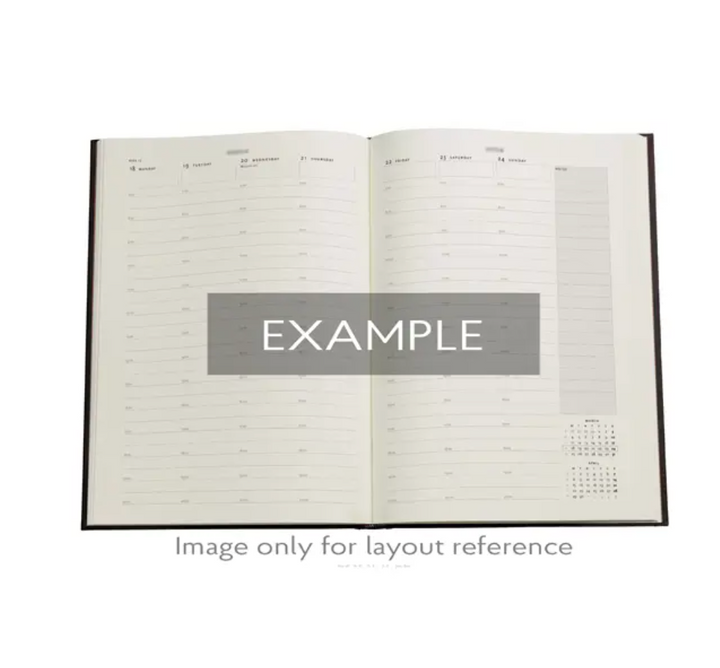 2026 Picaresque, Grande, Vertical, Hardcover Weekly Diary