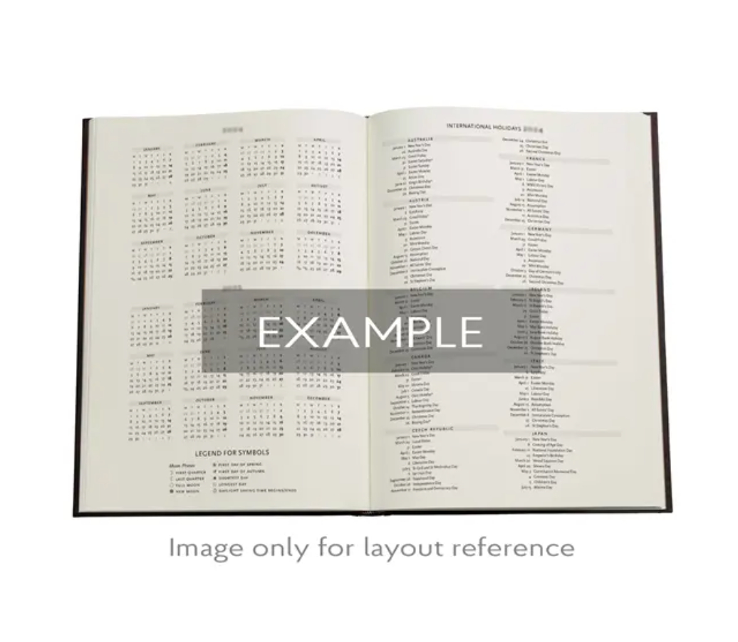 2026 Picaresque, Grande, Vertical, Hardcover Weekly Diary