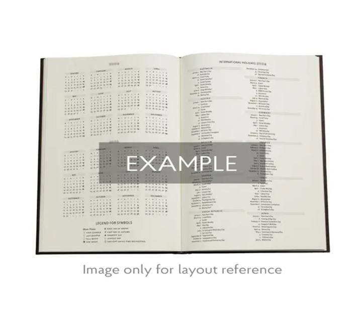 2026 Picaresque, Grande, Vertical, Hardcover Weekly Diary