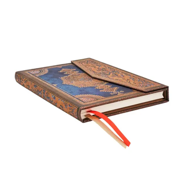 2026 Safavid Indigo, Midi, Horizontal, Hardcover Weekly Diary