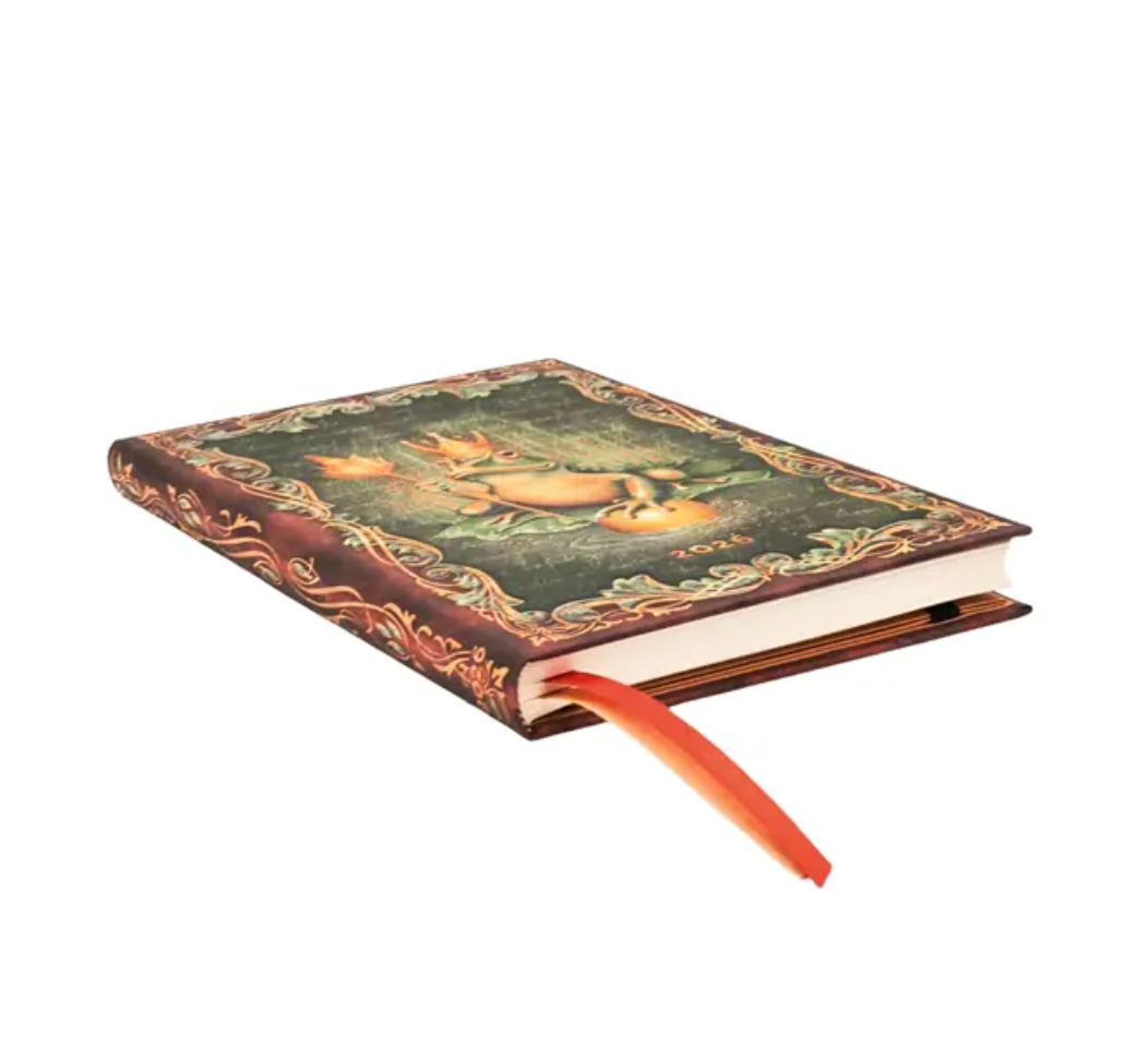2026 The Brothers Grimm, Frog Prince, Midi, Verso, Hardcover Weekly Diary