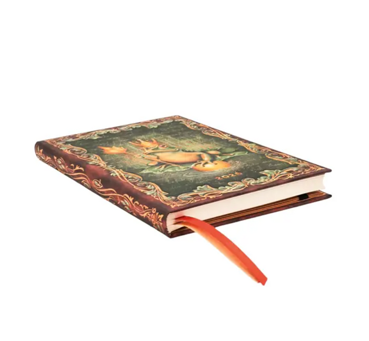 2026 The Brothers Grimm, Frog Prince, Midi, Verso, Hardcover Weekly Diary