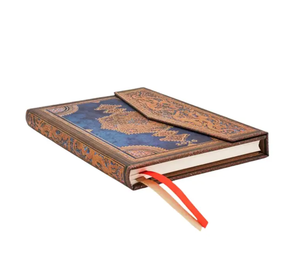 2026 Safavid Indigo, Midi, Vertical, Hardcover Weekly Diary