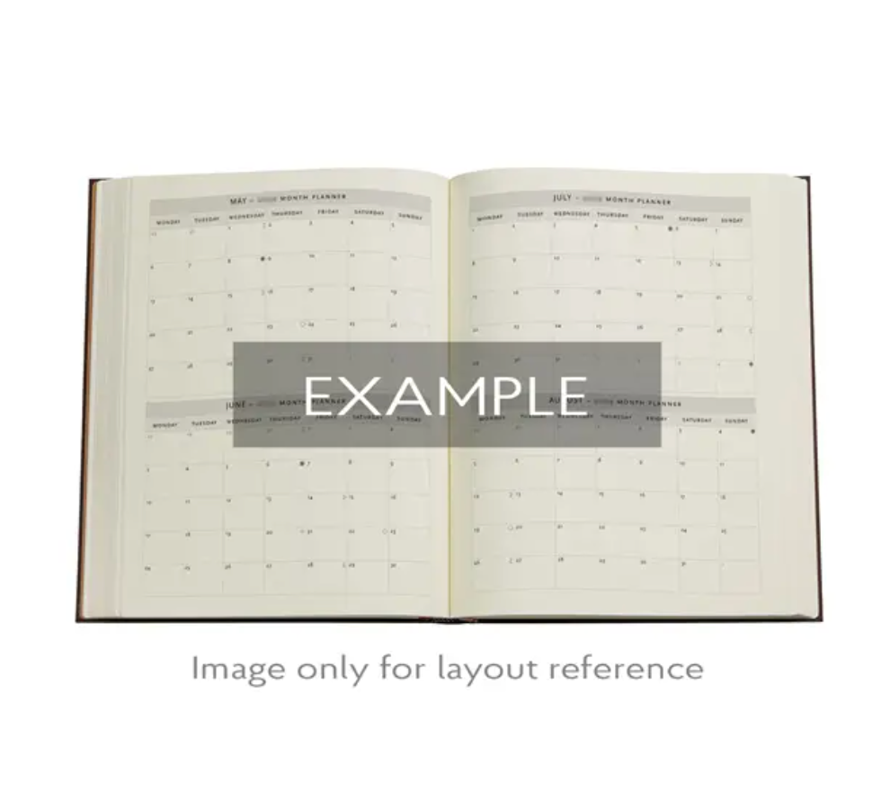 2026 Pear Garden, Ultra, Horizontal, Hardcover Weekly Diary