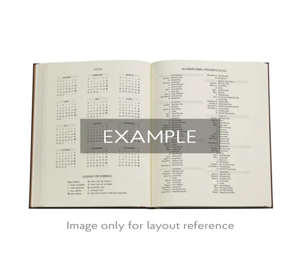 2026 Pear Garden, Ultra, Horizontal, Hardcover Weekly Diary