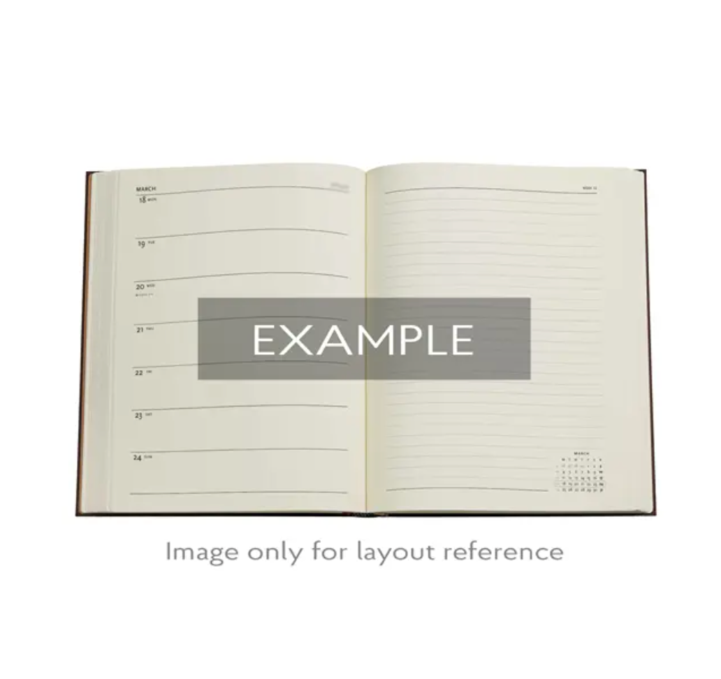 2026 Pear Garden, Ultra, Verso, Hardcover Weekly Diary