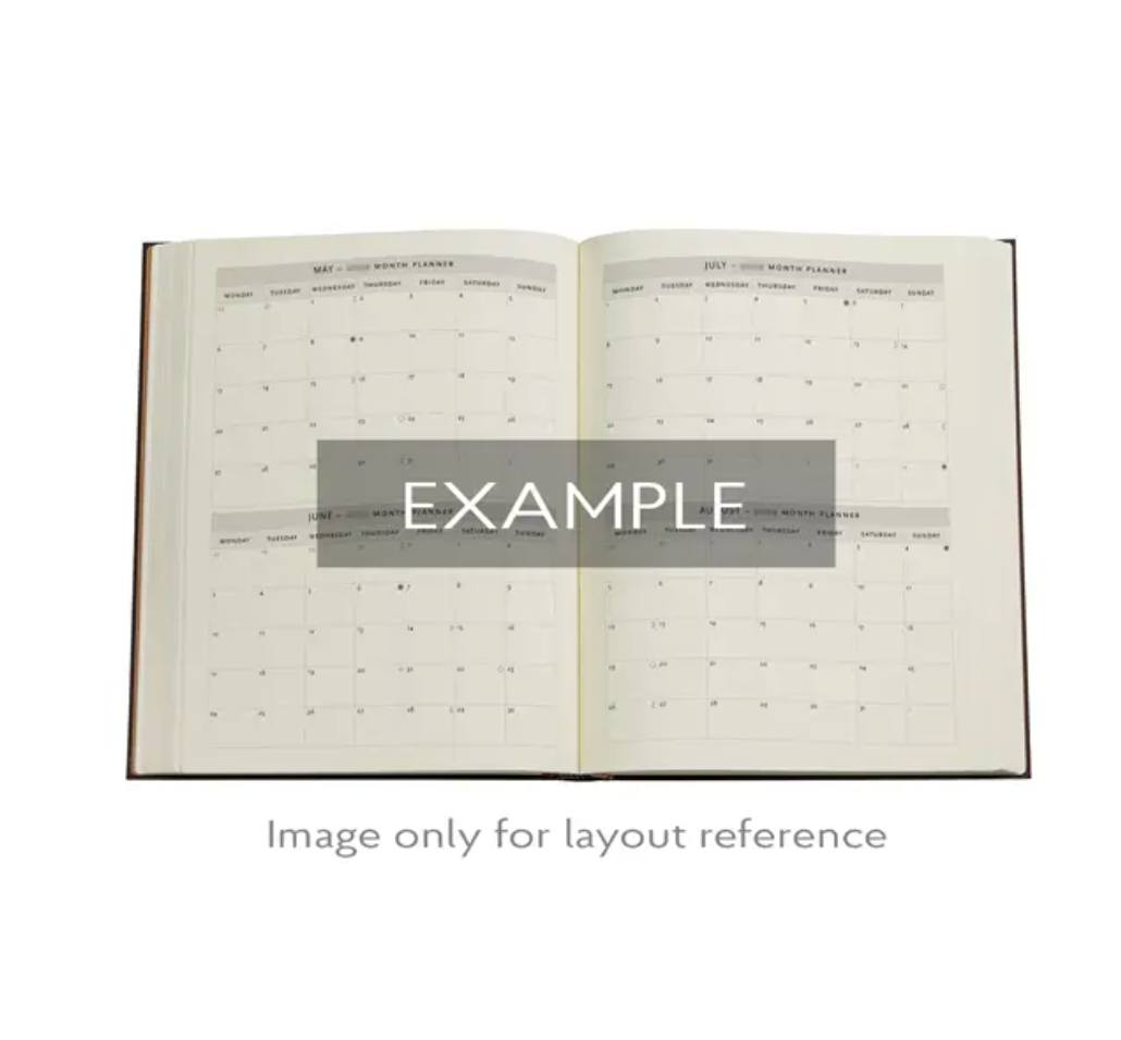 2026 Pear Garden, Ultra, Verso, Hardcover Weekly Diary