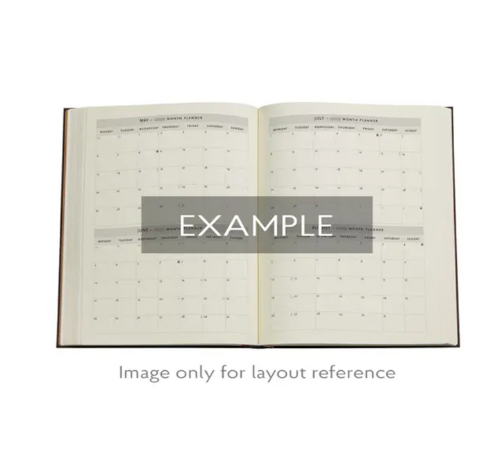 2026 Pear Garden, Ultra, Verso, Hardcover Weekly Diary