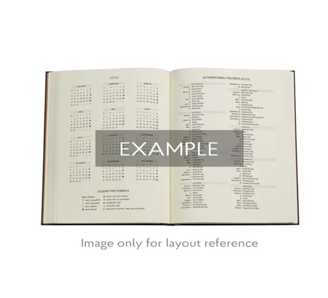 2026 Pear Garden, Ultra, Verso, Hardcover Weekly Diary