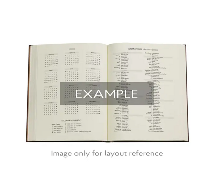2026 Pear Garden, Ultra, Verso, Hardcover Weekly Diary