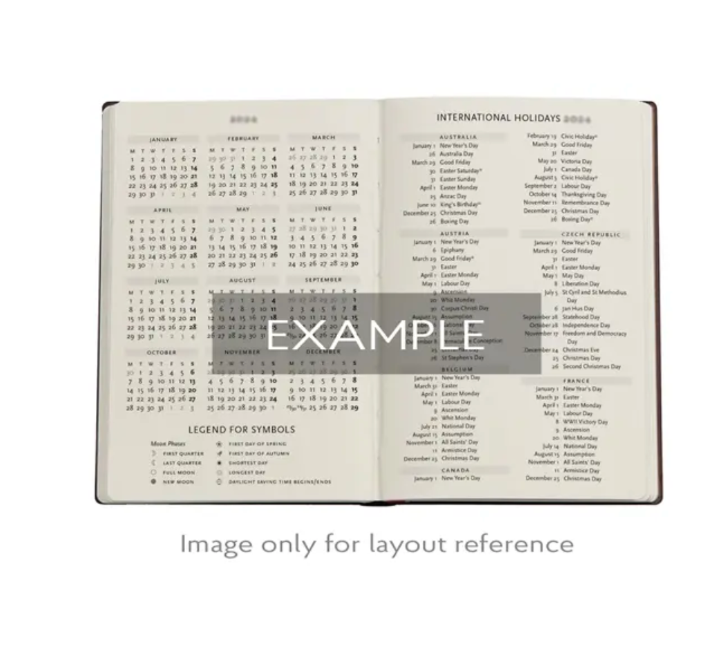 2026 Poetry in Bloom, Midi, Horizontal, Hardcover Weekly Diary