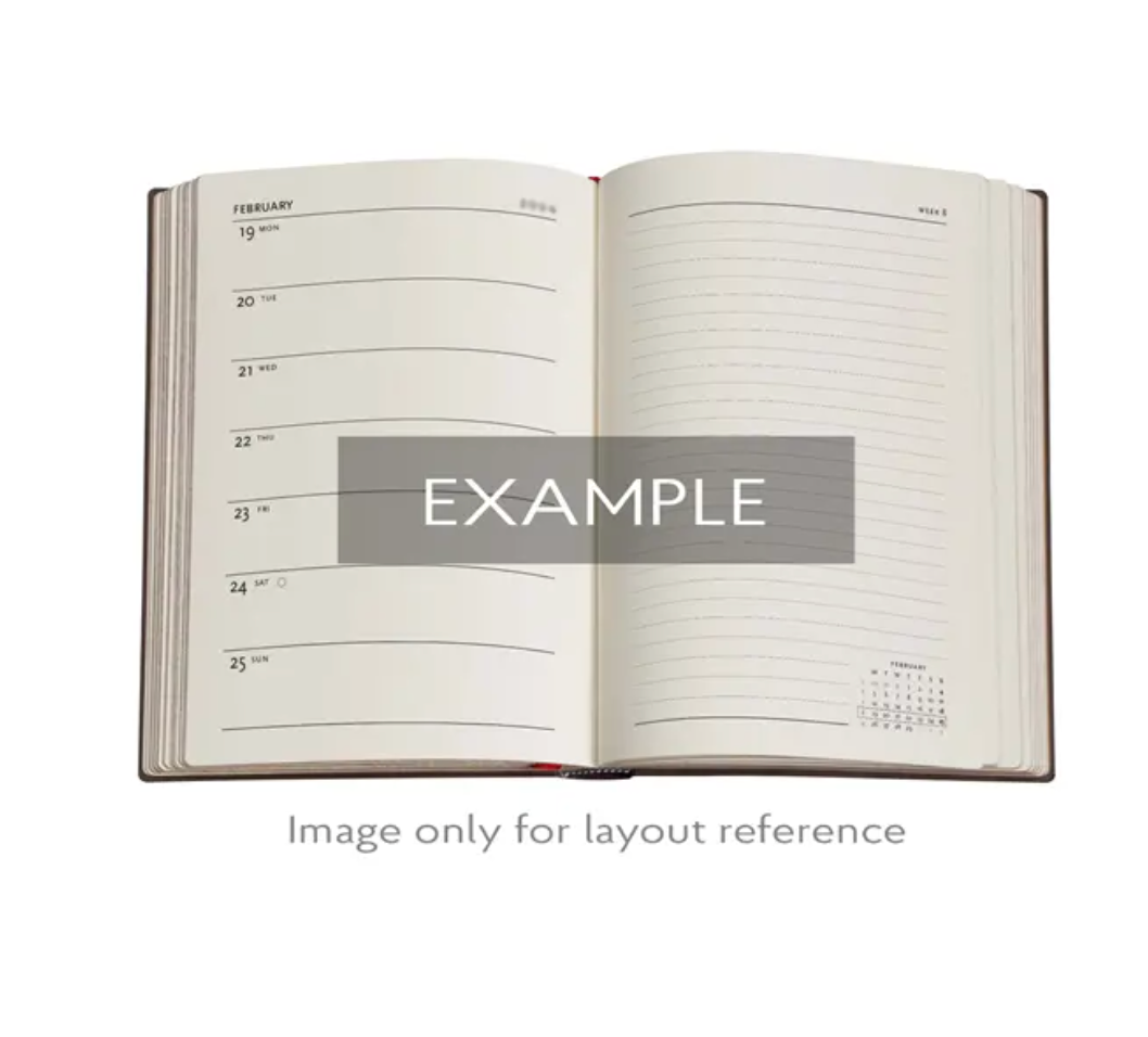 2026 Poetry in Bloom, Midi, Verso, Hardcover Weekly Diary