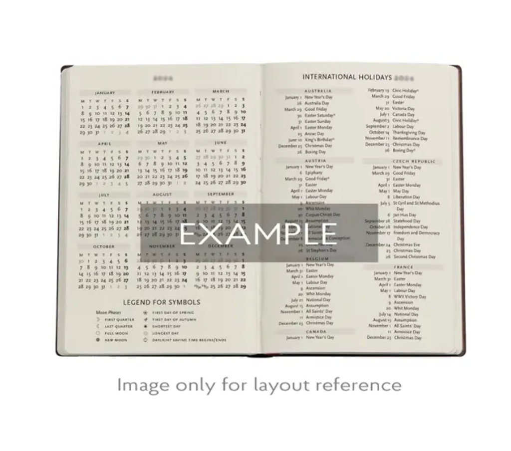 2026 Poetry in Bloom, Midi, Verso, Hardcover Weekly Diary