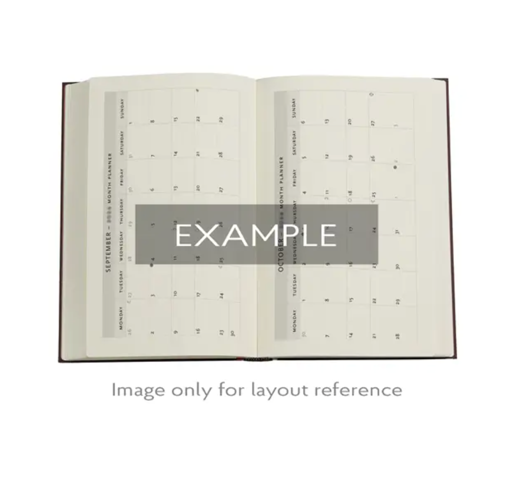 2026 Porto, Maxi, Horizontal, Hardcover Weekly Diary