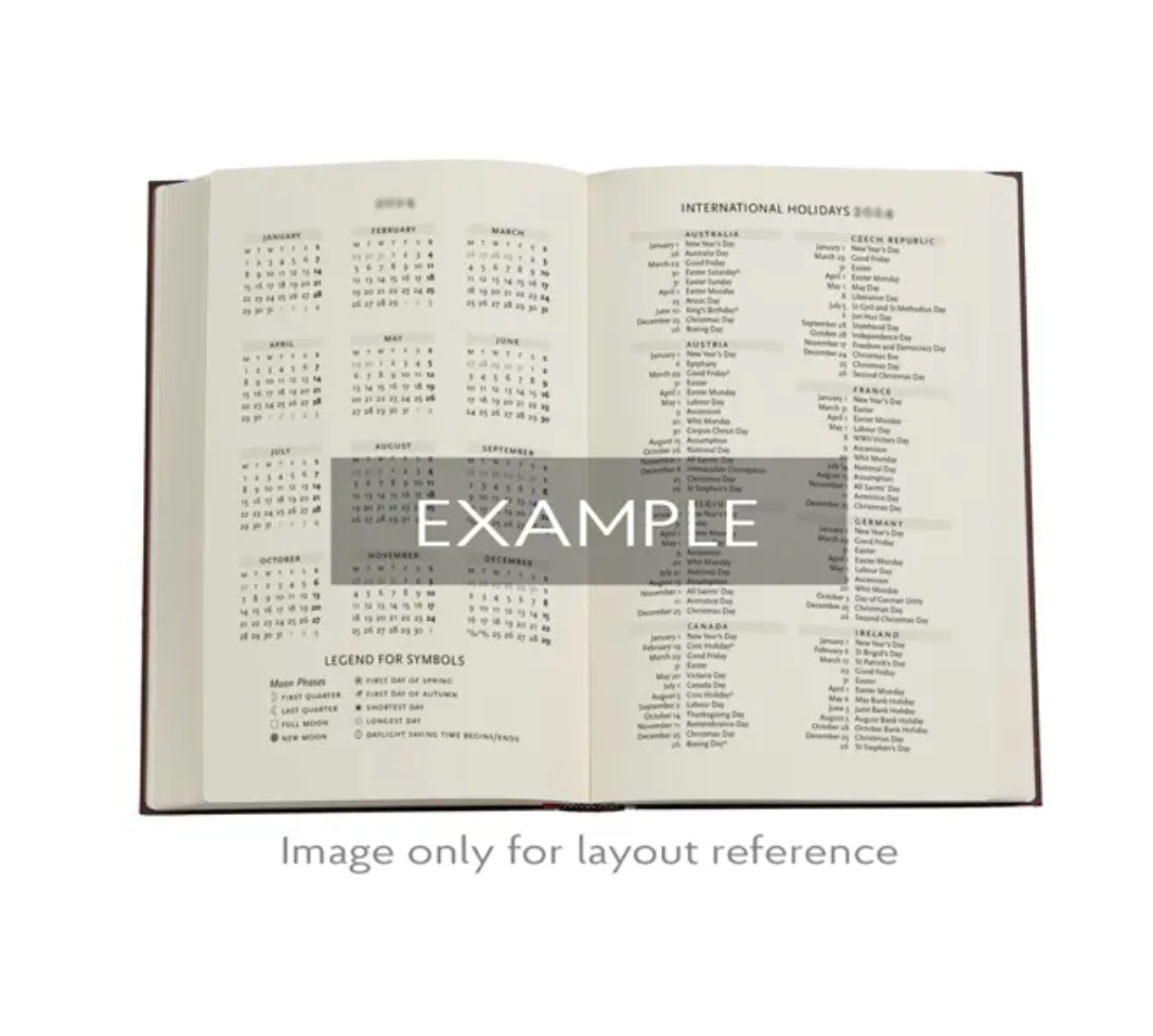 2026 Porto, Maxi, Horizontal, Hardcover Weekly Diary