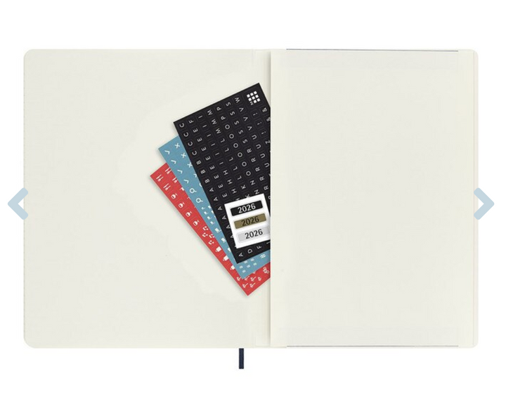 Moleskine 2026 Weekly, Extra Large, Soft Cover Diary - Sapphire Blue