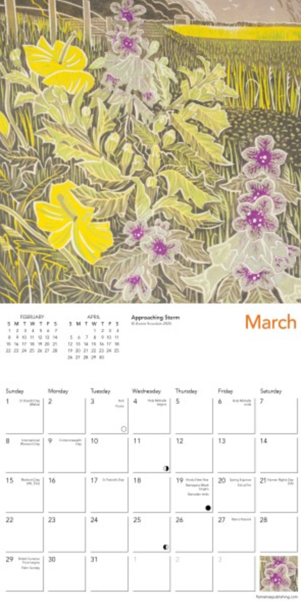 2026 Flame Tree Bookmark Calendar - Annie Soudain