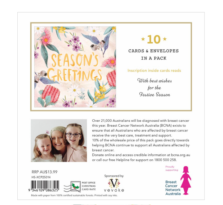 BCNA Christmas Card Pack - Festive Flora 14