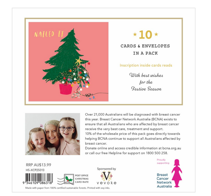 BCNA Christmas Card Pack - Nailed it 13