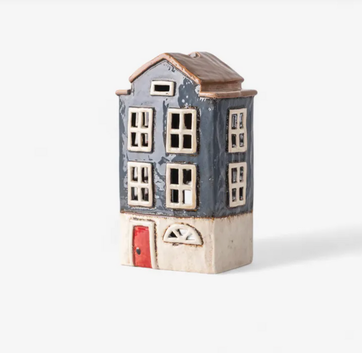 Alsace Tea Light House Nordic Navy
