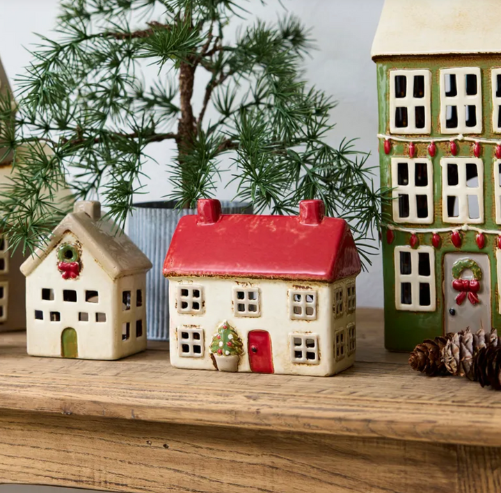 Alsace Tea Light Villa Christmas Stone