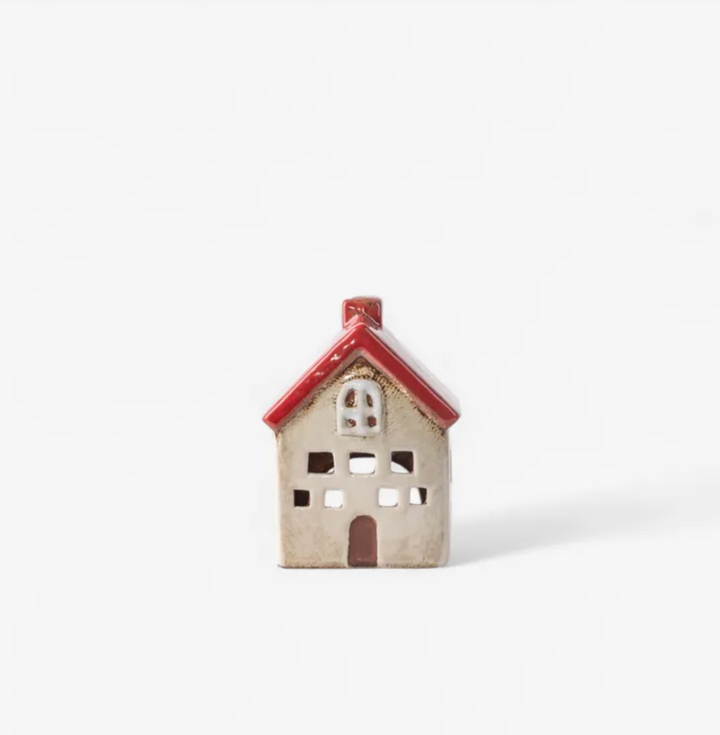 Alsace Tea Light Villa Red White