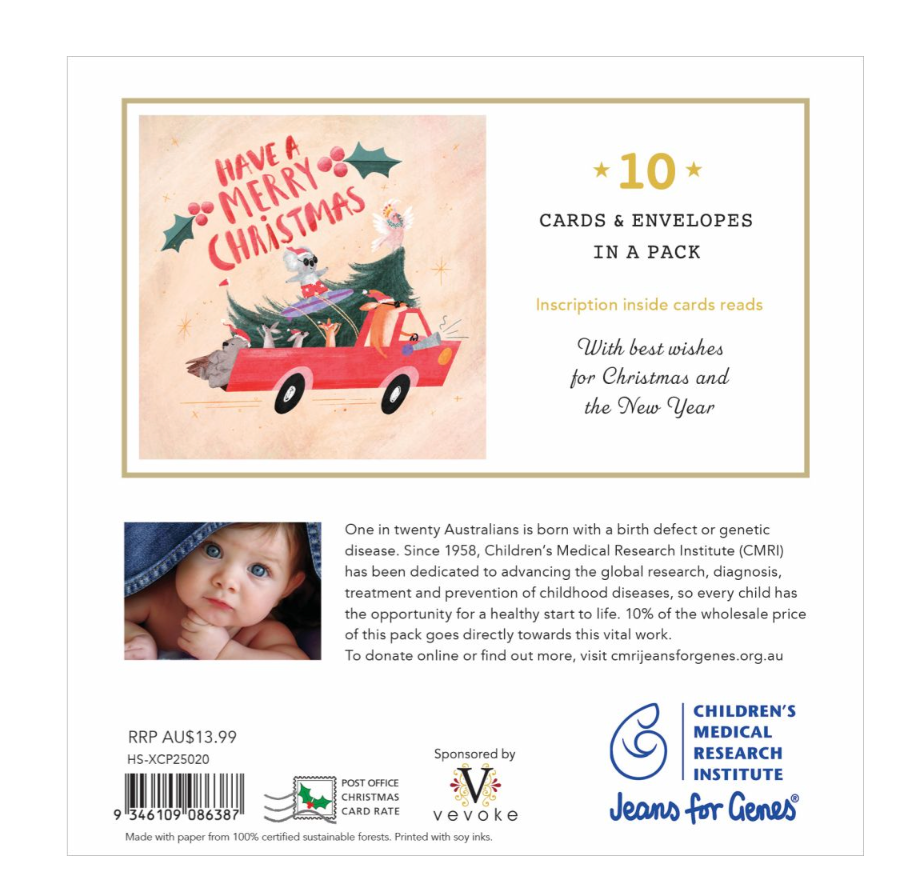 CMRI Christmas Card Pack - Christmas Ride 20