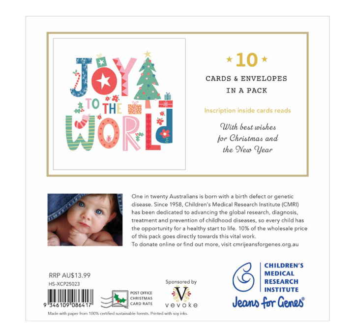 CMRI Christmas Card Pack - Joy To The World 23