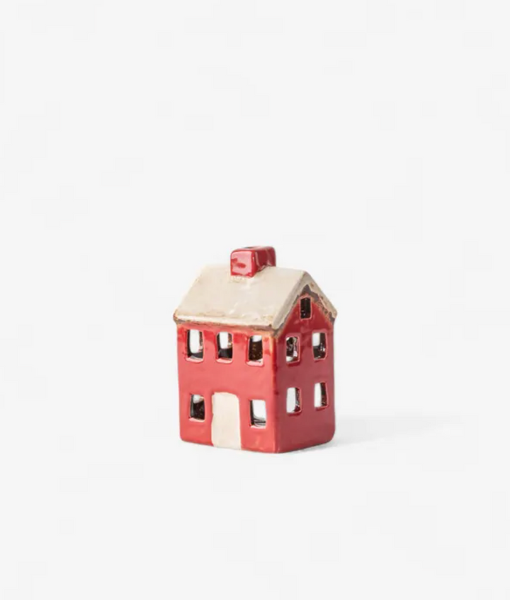 Alsace Petite Tea Light Chalet Red Cream