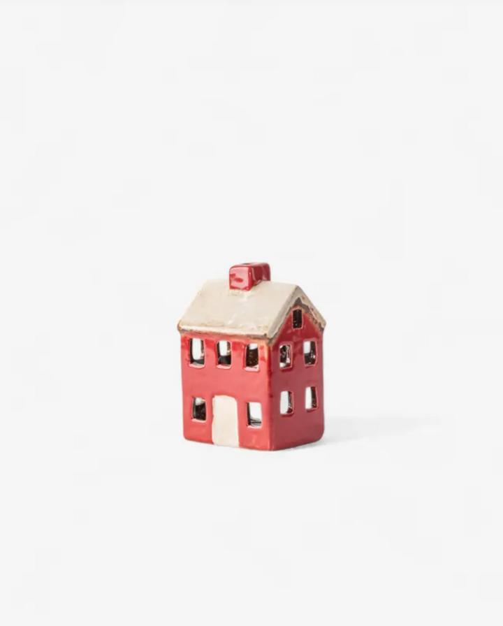 Alsace Petite Tea Light Chalet Red Cream