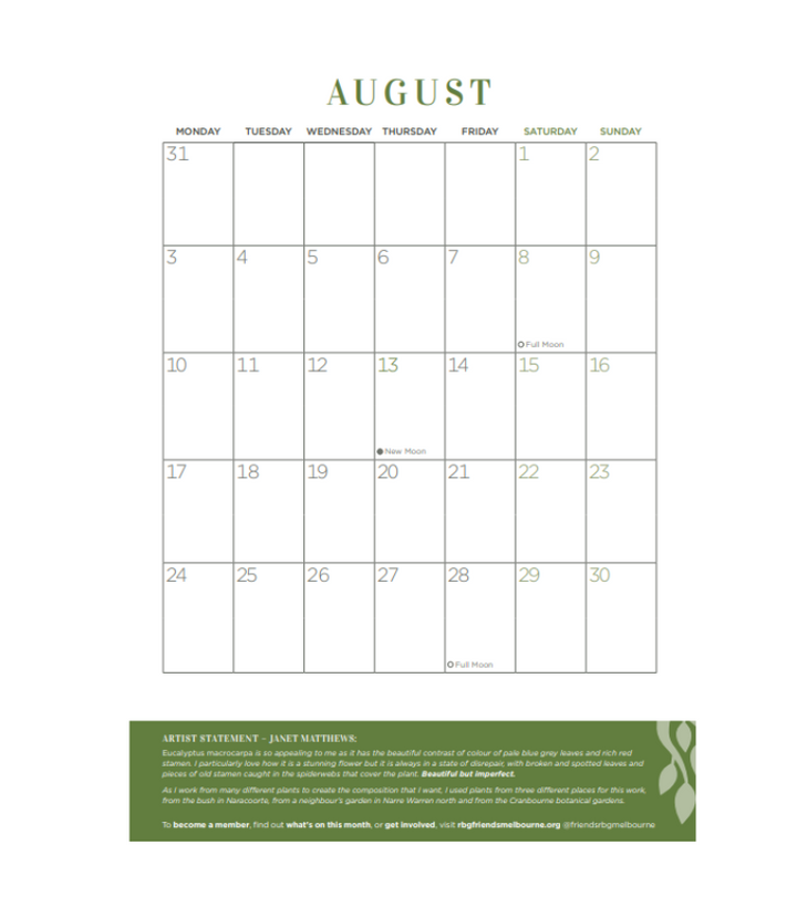 RBGM 2026 Calendar