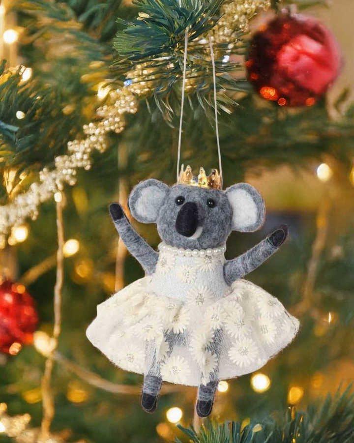 Felt Ornament - Cute Koallerina