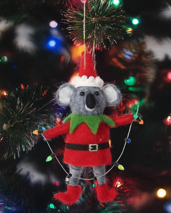 Felt Ornament - Elf Koala