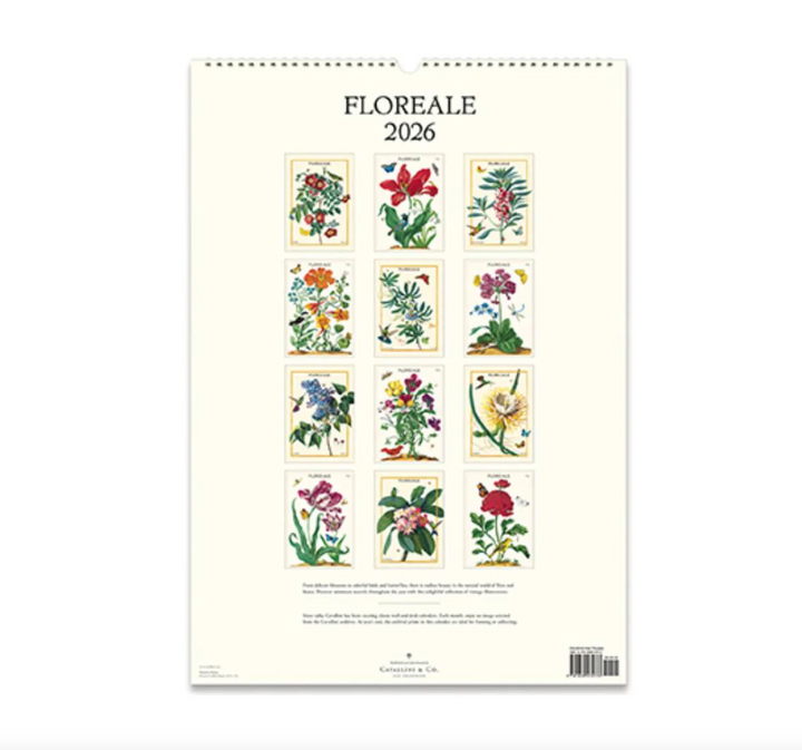 Cavallini 2026 Wall Calendar - Floreale