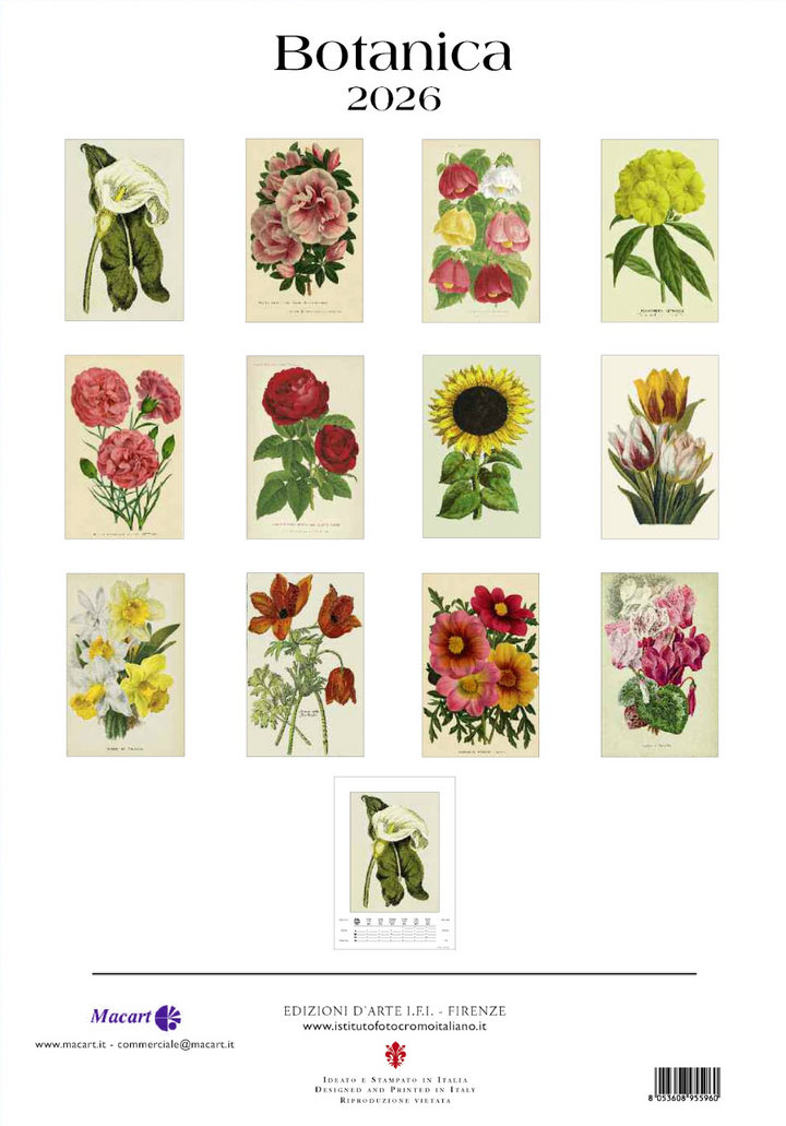 IFI 2026 Large Calendar - Botanica