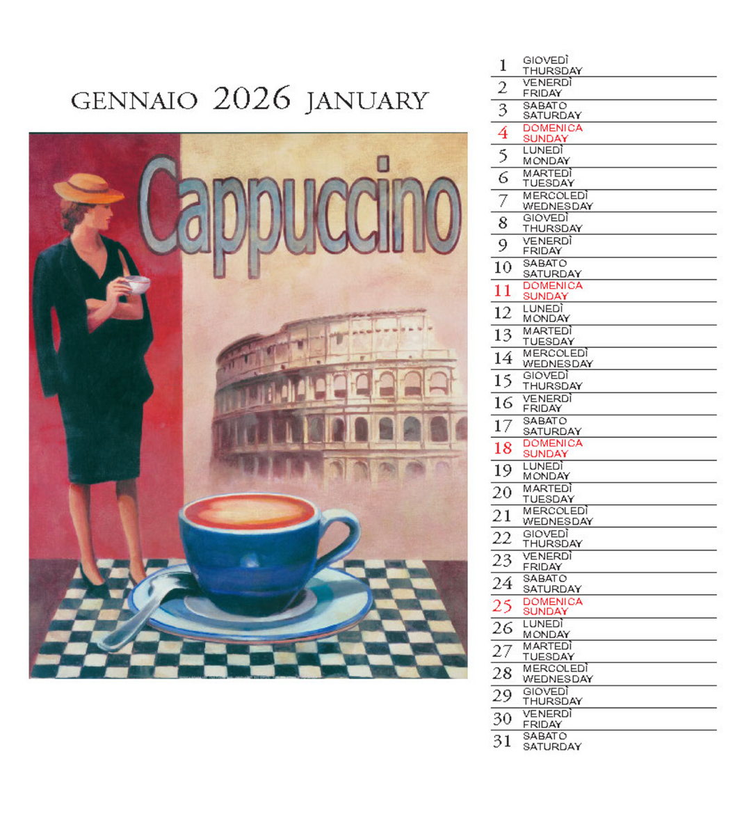 IFI 2026 Desk Calendar - Vintage Posters